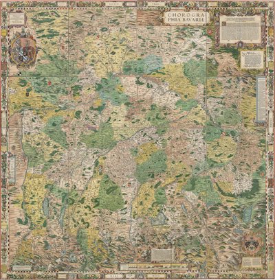 Bayerische Landtafeln von 1568 von Philipp Apian